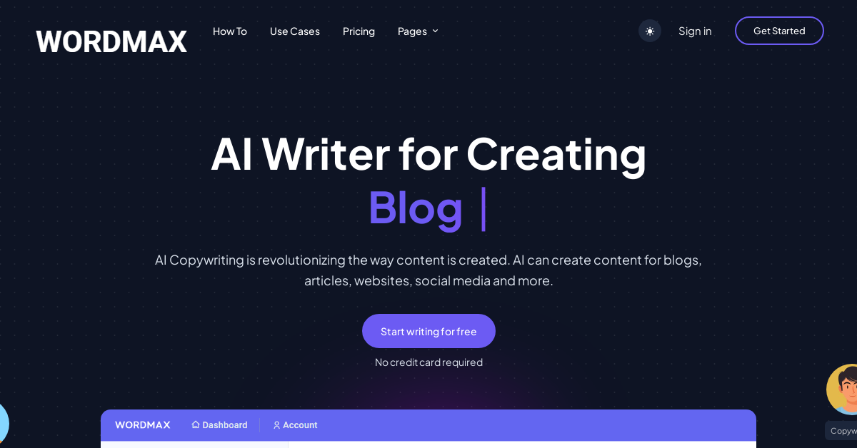 Wordmax AI - AI Writing tool
